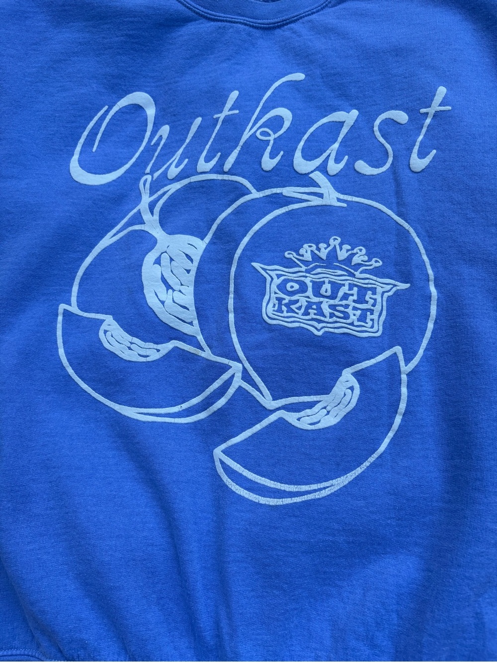 Outkast Graphic Sweatshirt Blue Crewneck Double Sided Medium - Picture 2 of 7